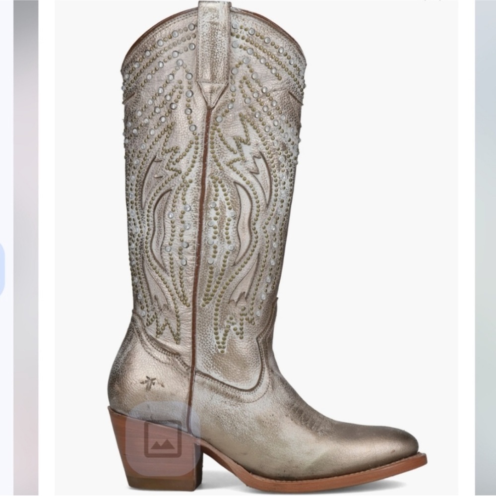 Frye Shelby Studded Western Boot size 10